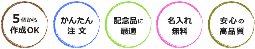 心に残る記念品づくり