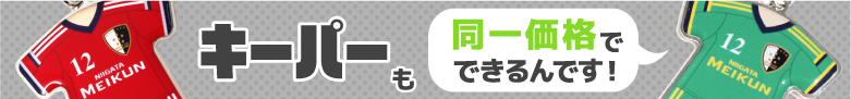 キーパーも同一価格でできるんです!