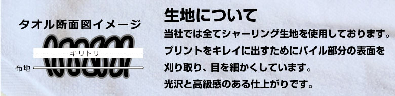 タオルの生地について