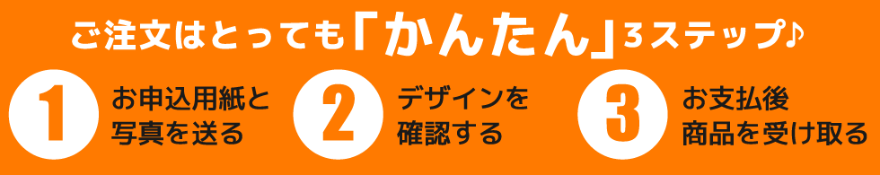 ご注文はとってもかんたん3ステップ