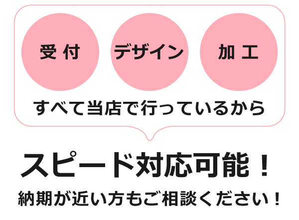 スピード対応!